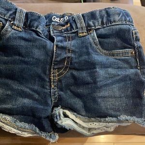 EUC - TWO pairs 5T denim shorts